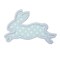 Easter Bunny Silhouette Sew or Iron on Embroidered Patch product 1